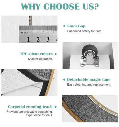 PurrFit Carpeted Cat Walker