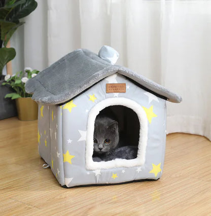 Warm Closed Pet Kennel House