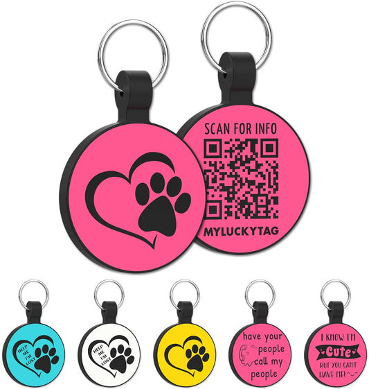 MYLUCKYTAG QR Enabled Pet ID Tag