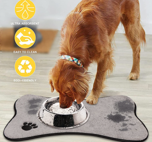CleanFeast Pet Mat - Non-Slip, Washable