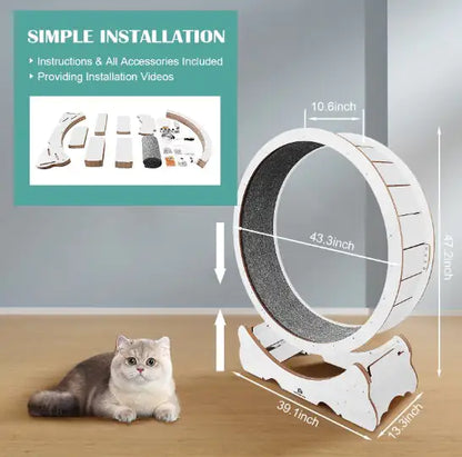 PurrFit Carpeted Cat Walker